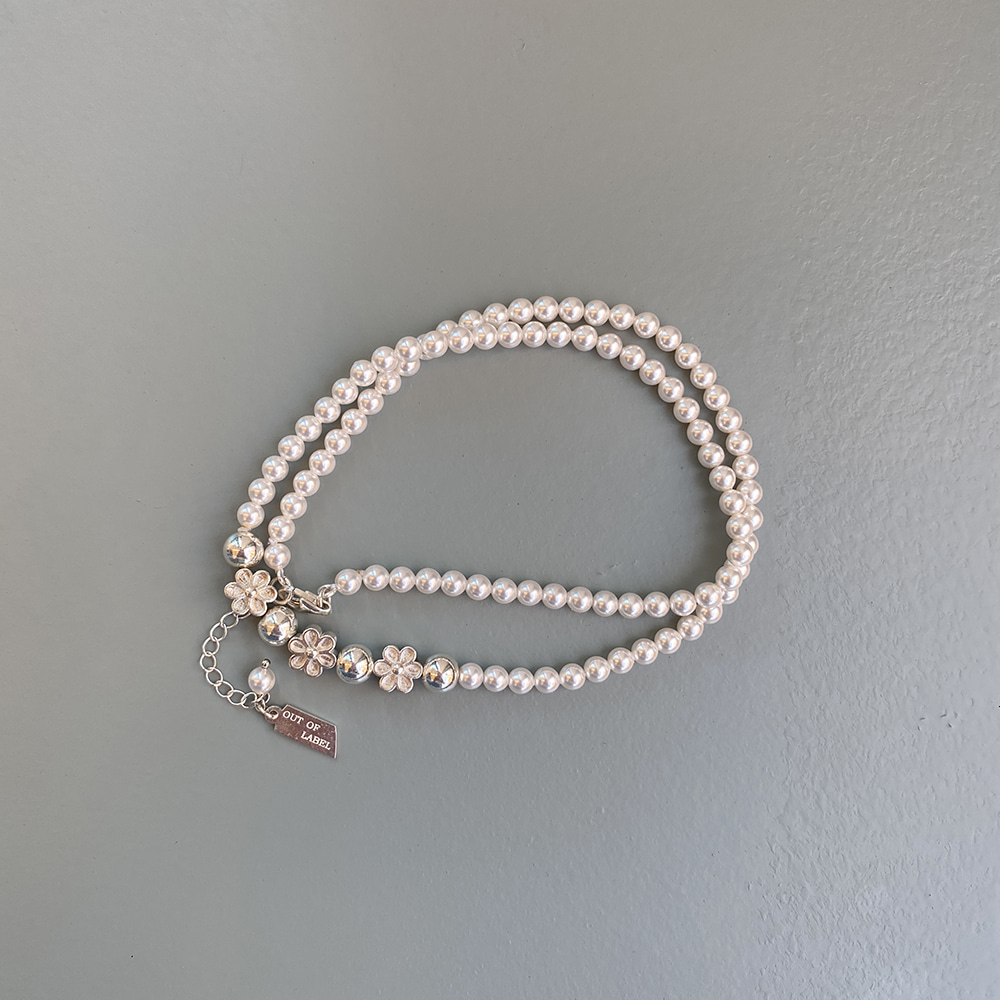 Dandelion Pearl Necklace